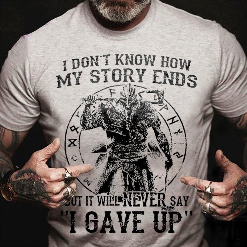 I Don't Know How My Story Ends Printed Men's T-shirt