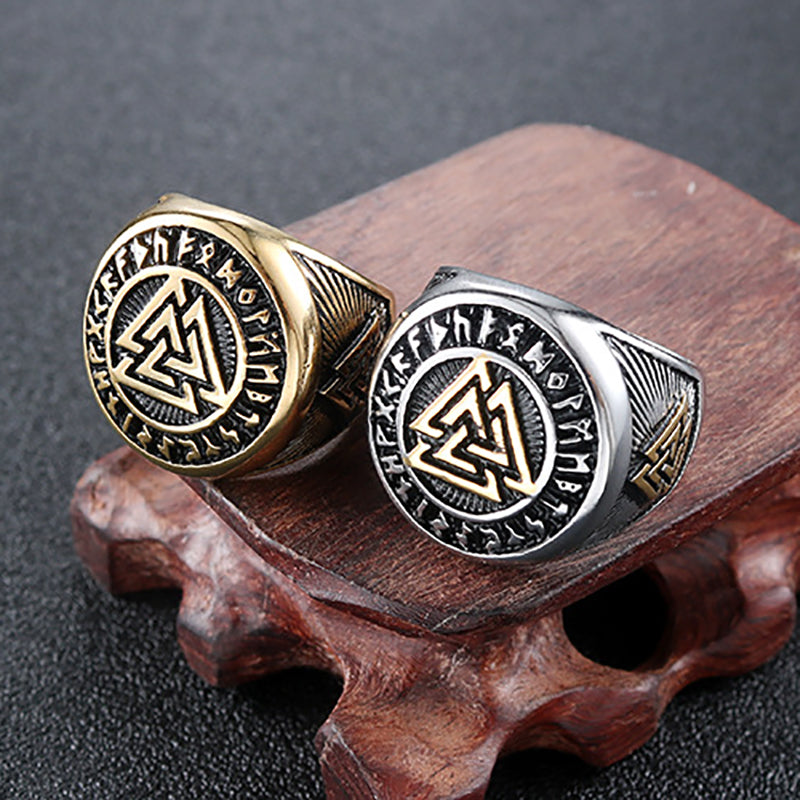 Unique Personality Triangle Symbol Retro Ring