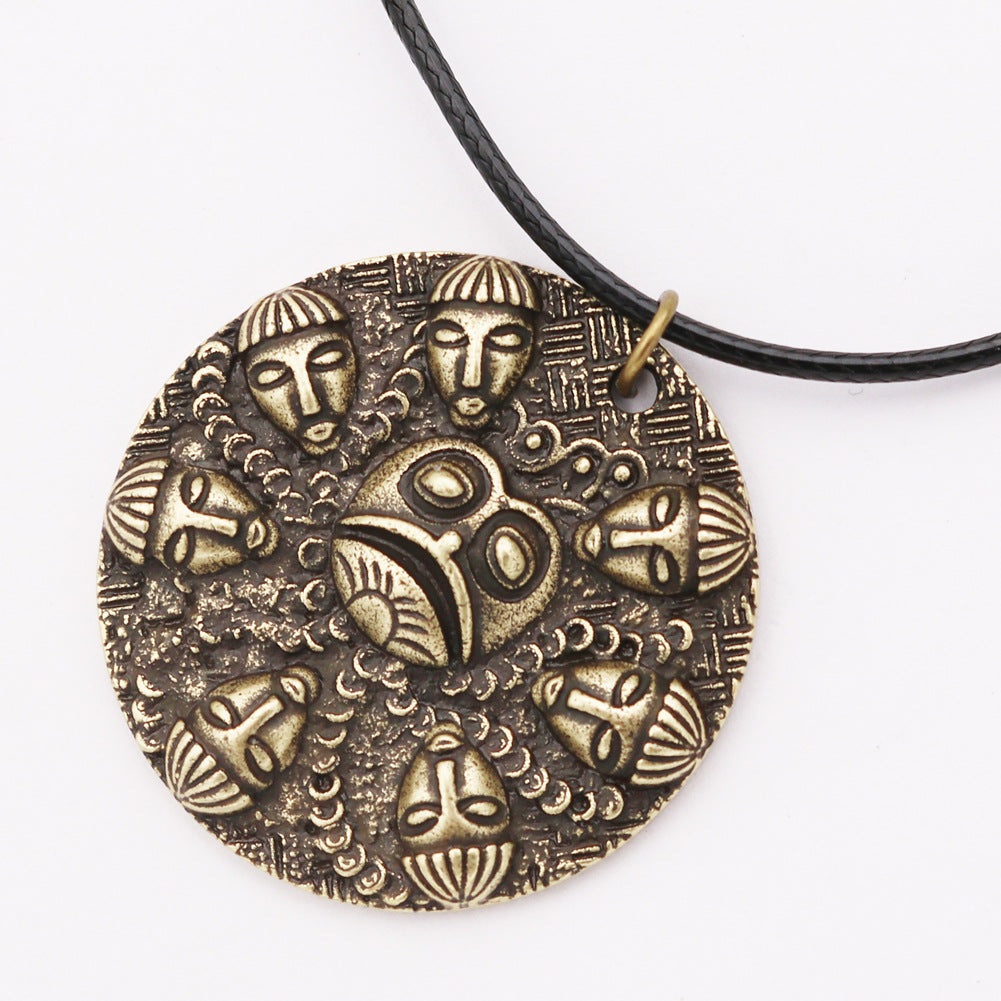 Viking Ogma Medallion Men's Casual Necklace