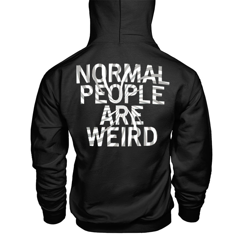 Men's Cozy Normal People Are Weird Printed Hoodie