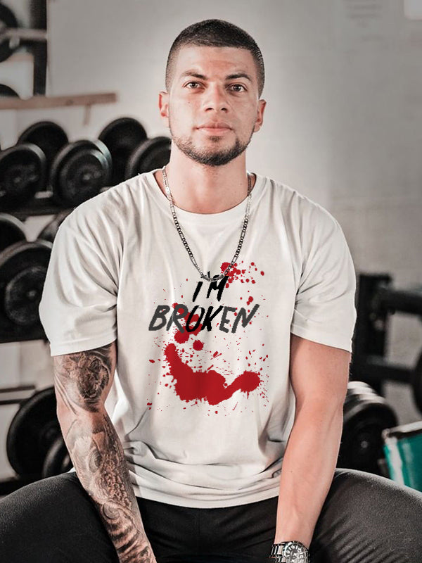 I'm Broken Printed Men's T-shirt