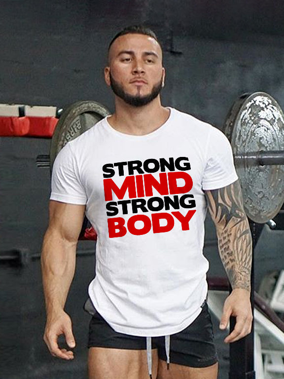 Strong Mind Strong Body Printed T-shirt