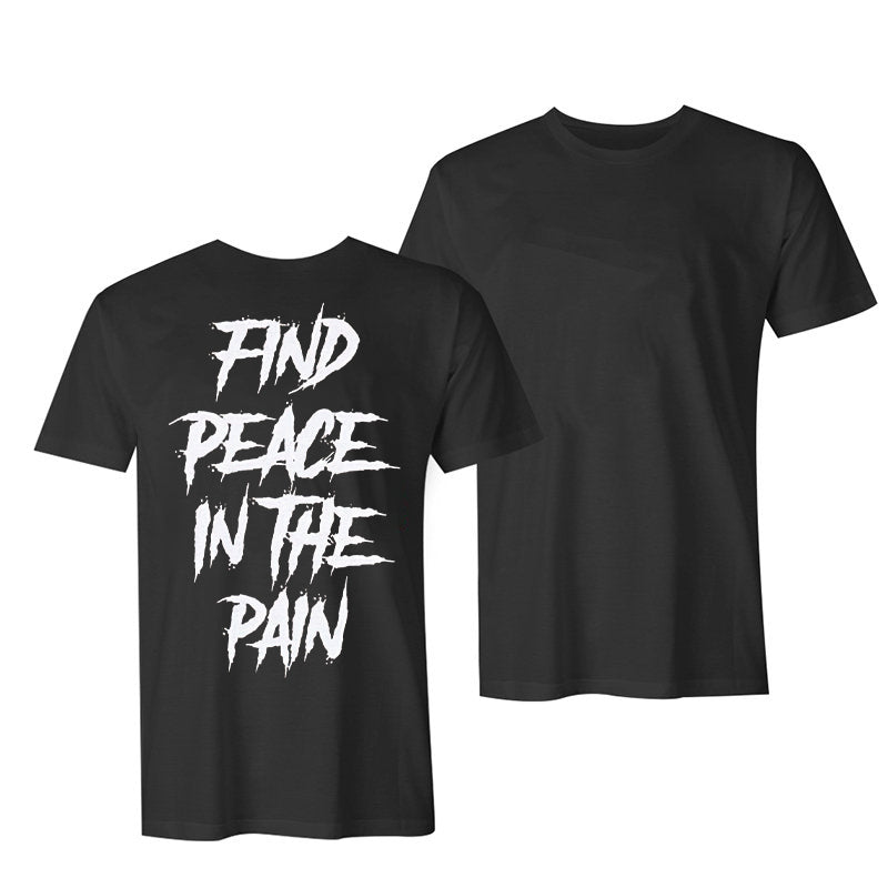 Find Peace In The Rain Men's Crew Neck T-shirt