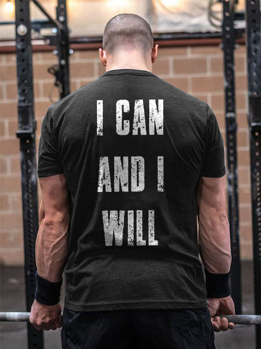 I Can And I Will Printed Casual T-shirt