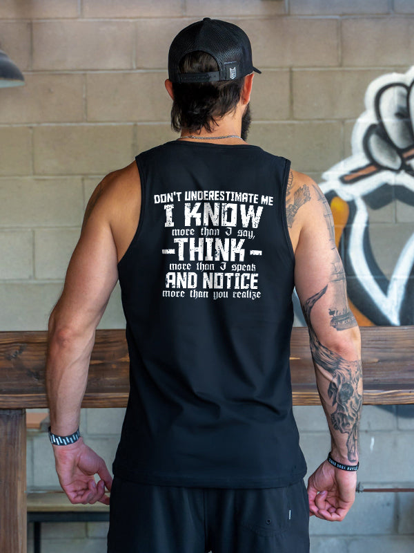 I Know More Than I Say Printed Vest