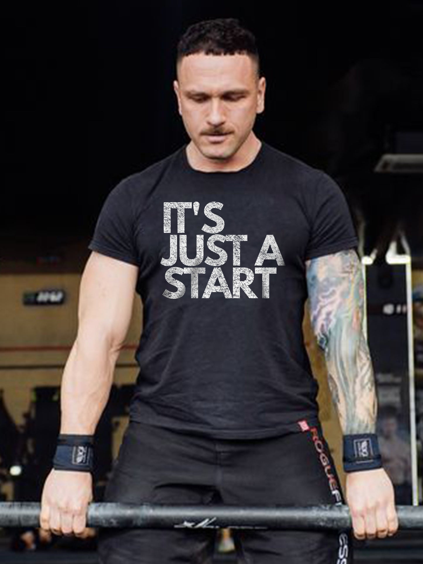 It's Just A Start Printed Men's T-shirt