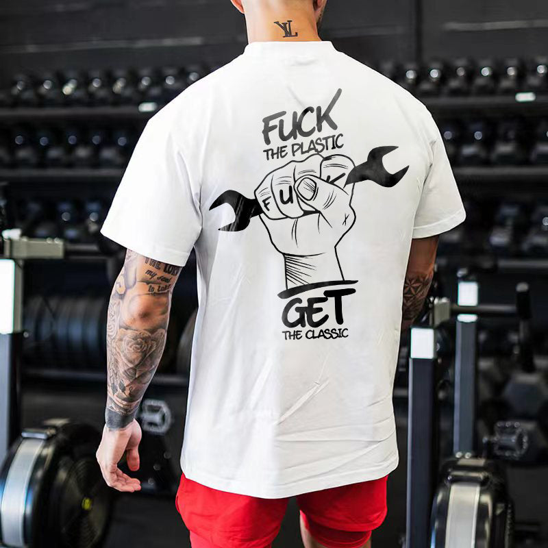 Fxck The Plastic Get The Classic Printed Men's T-shirt