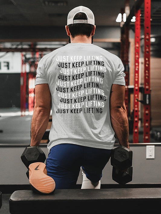 Just Keep Lifting Printed Men's T-shirt