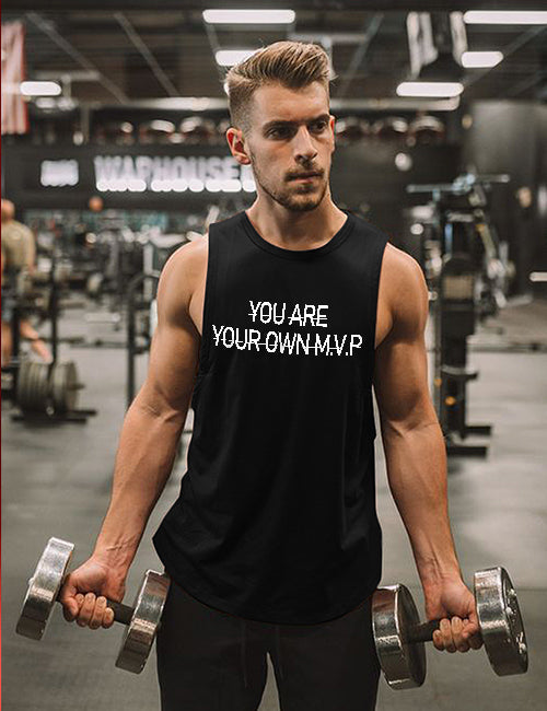 You Are Your Own M.V.P Printed Men's Vest