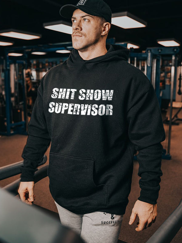 Shit Show Supervisor Print Men's Hoodie