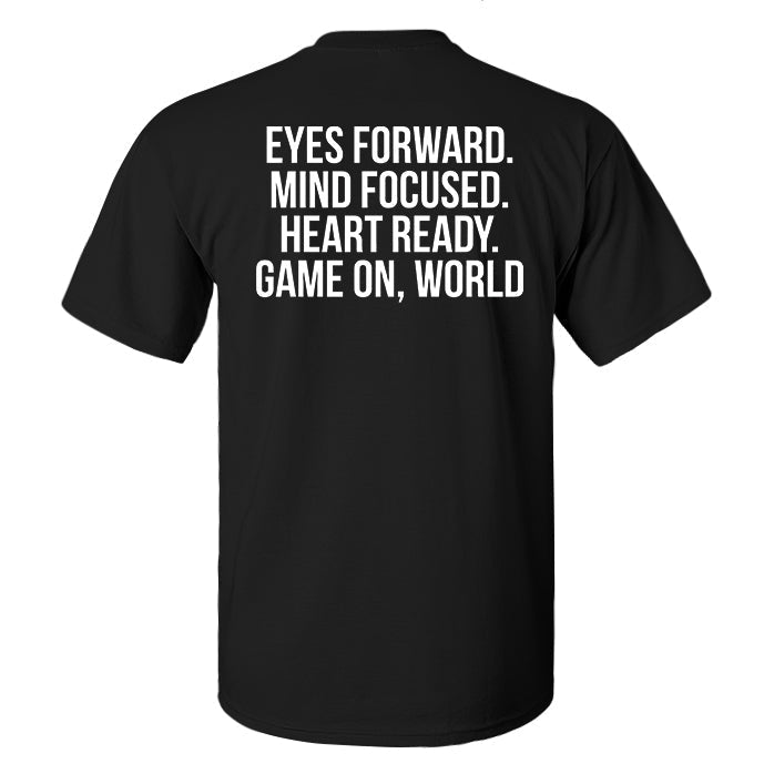 Eyes Forward Mind Focused Print Men's T-shirt