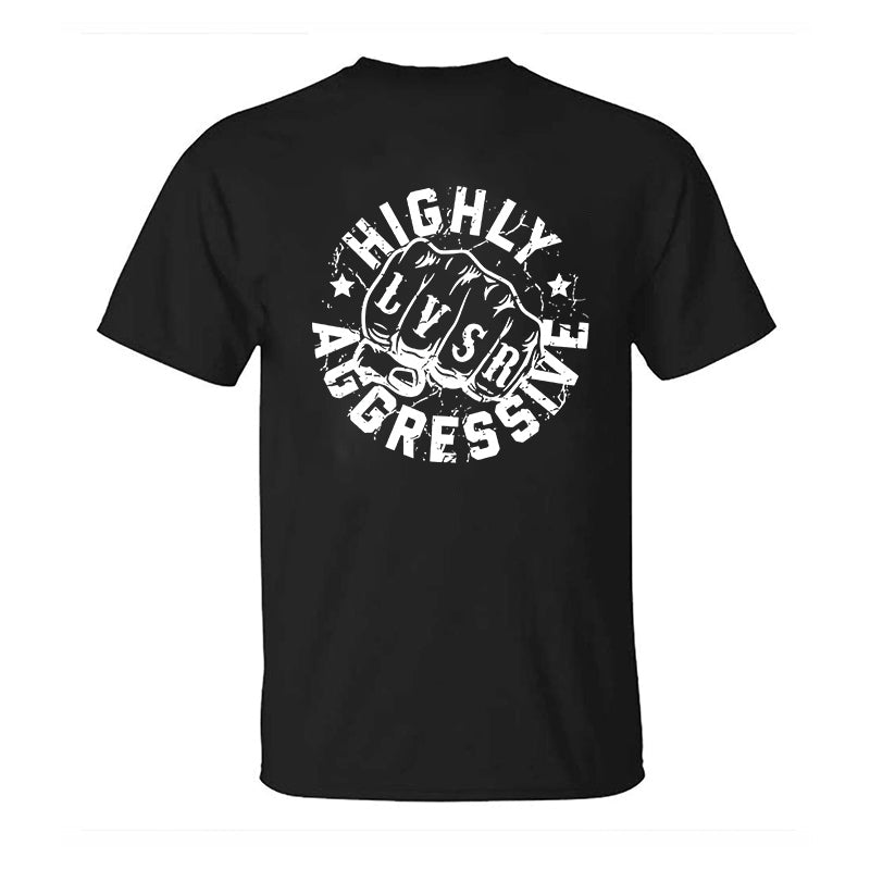 Highly Aggressive Printed Men's T-shirt