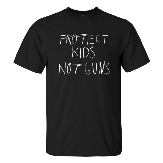 Pro Tect Kids Not Guns Printed Men's T-shirt