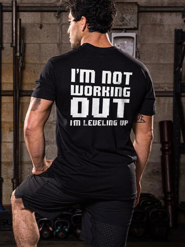 I'm Not Working Out Printed Men's T-shirt