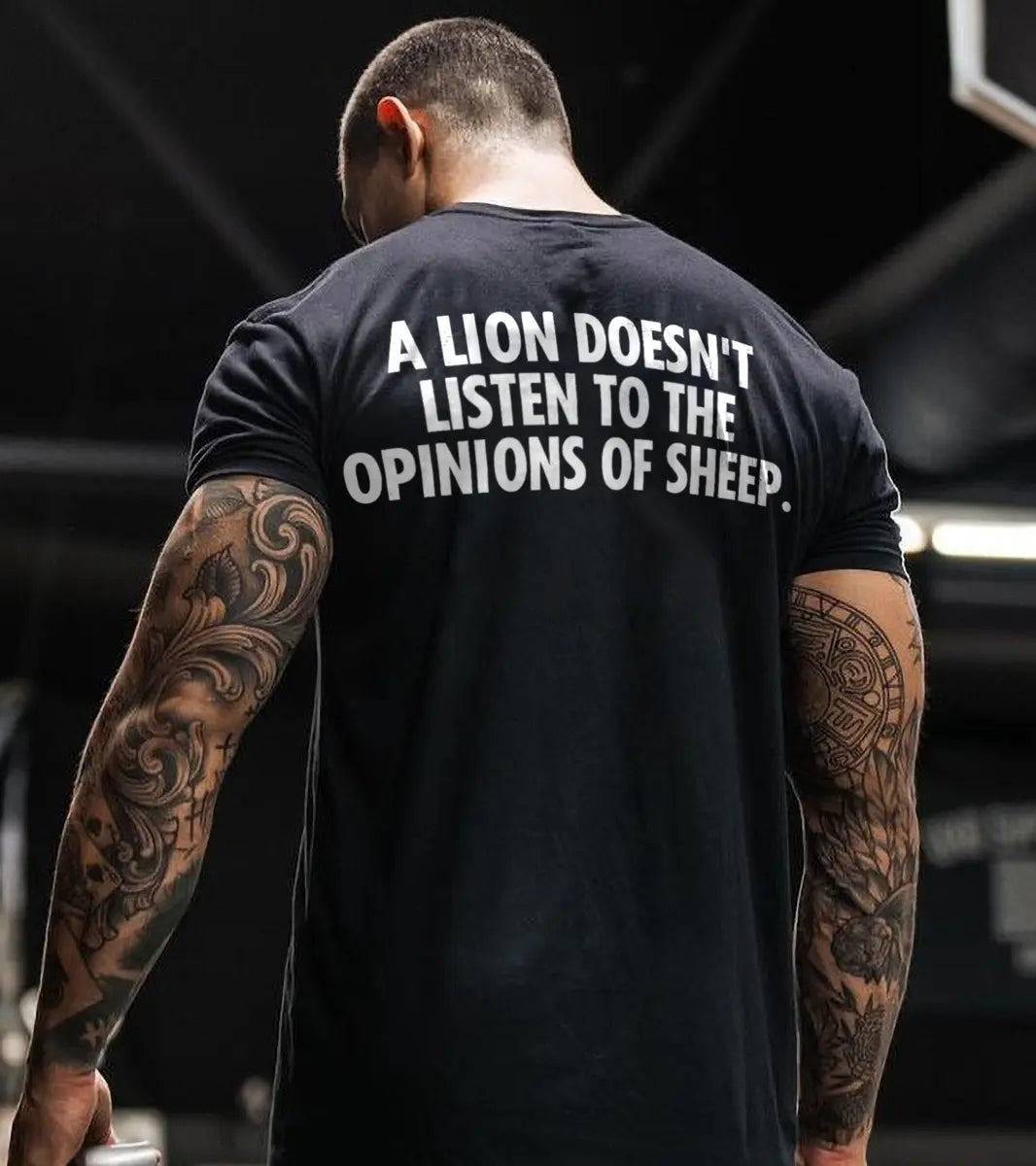 A lion doesn't listen Print Men's T-shirt