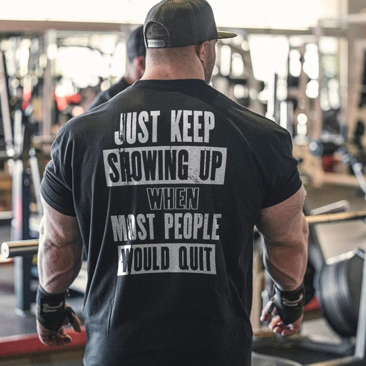 Just keep showing up when most people would quit  Print Men's T-shirt