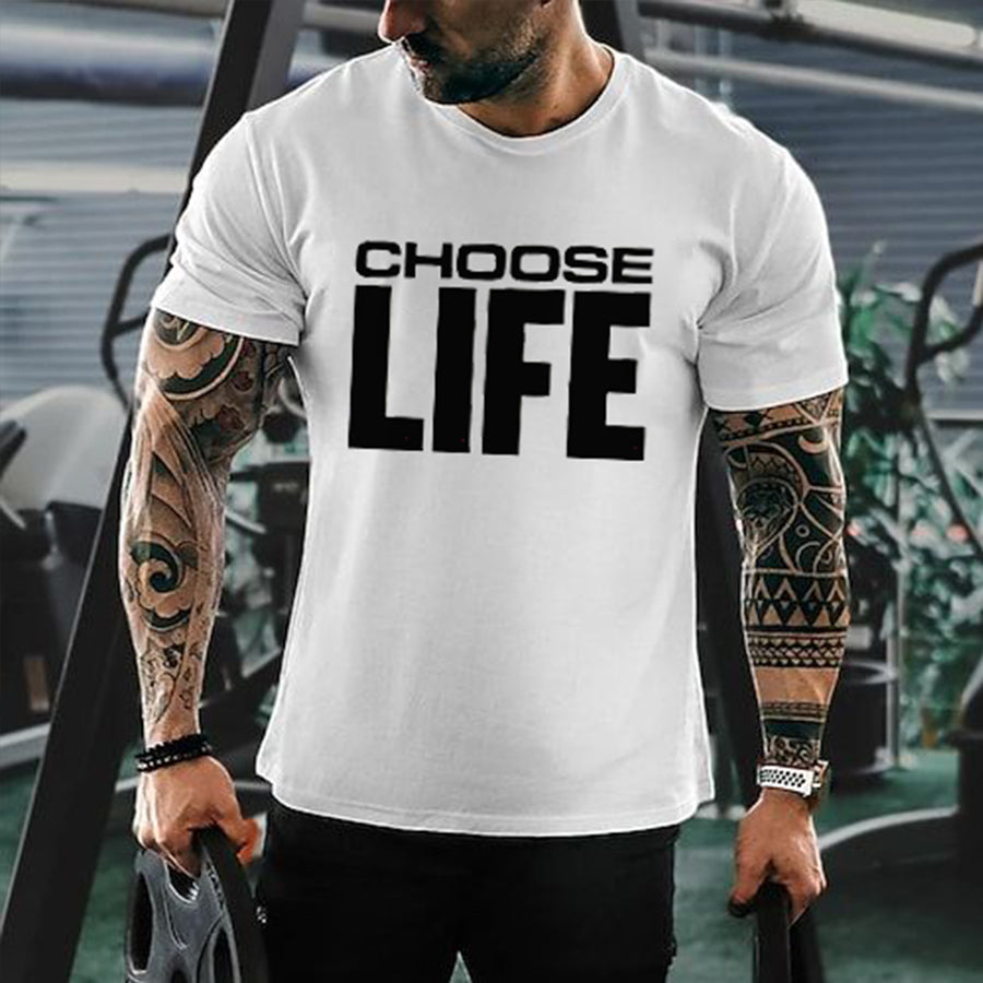 Choose Life Printed Men's T-shirt