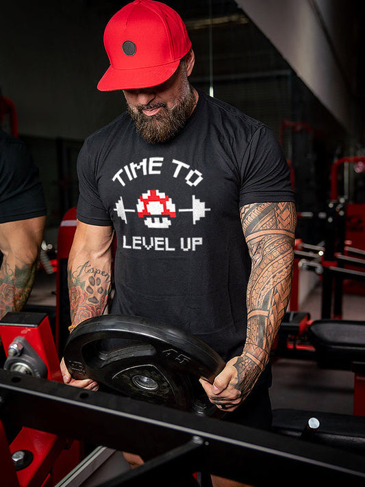 Time To Level Up Printed Men's T-shirt