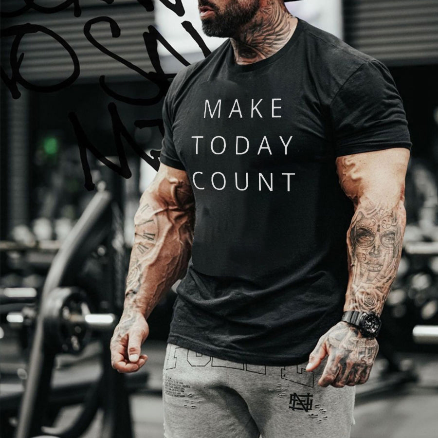 Make Today Count Printed Men's T-shirt