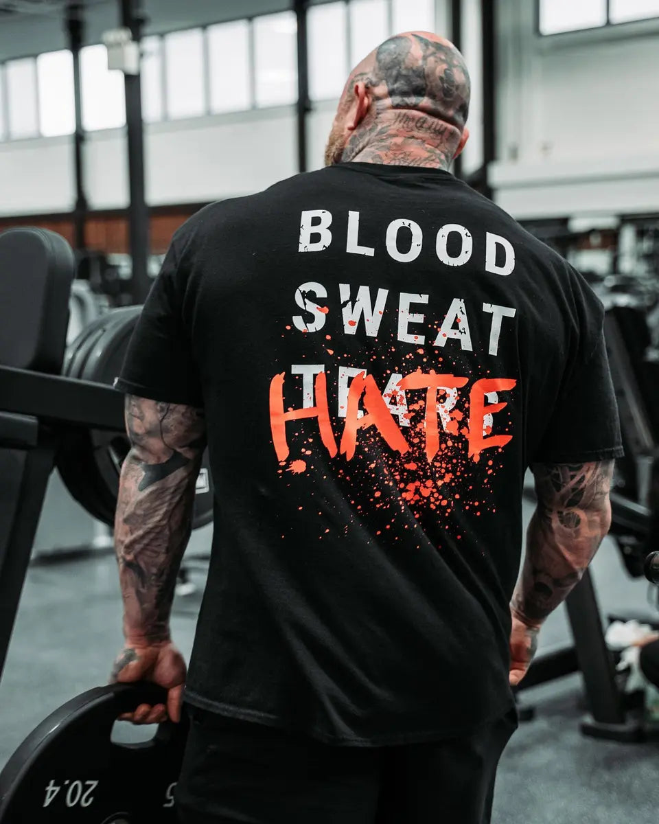 Blood sweat tears hate  Print Men's T-shirt