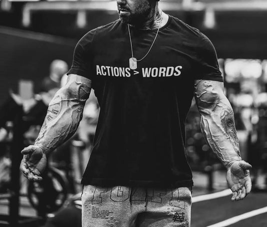 Actions>Words Print Men's T-shirt