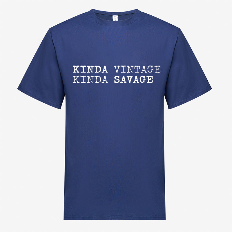 Kinda Vintage Kinda Savage Printed Men's T-shirt