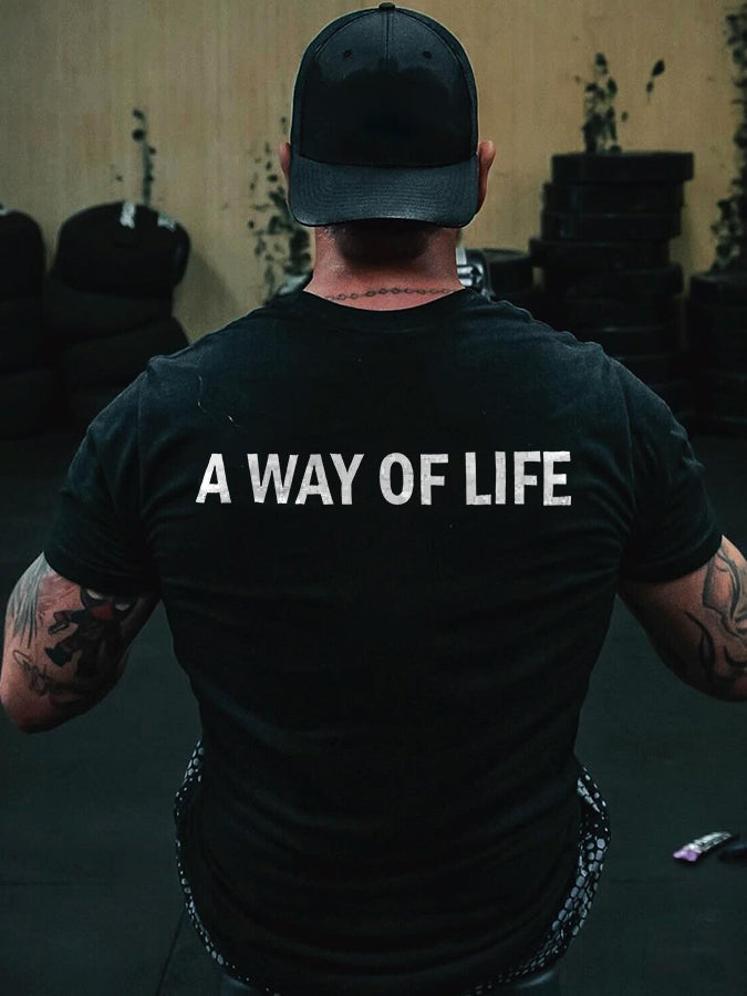 A Way Of Life Printed Men's T-shirt