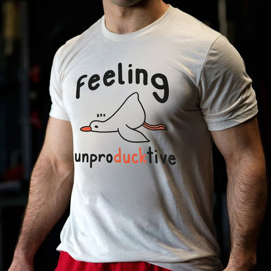 Feeling Unproduckive Printed Men's T-shirt