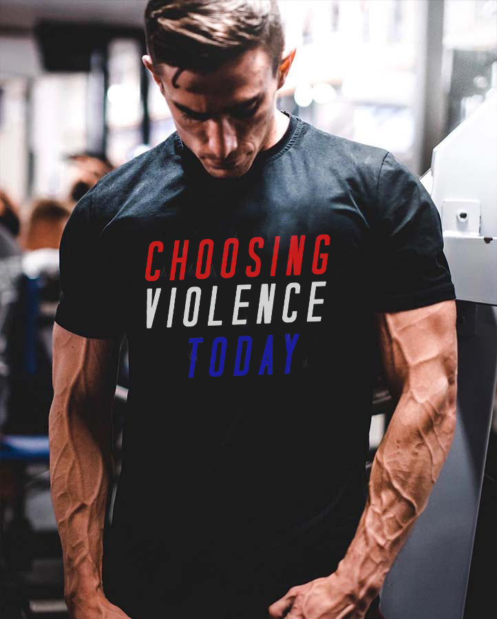 Choosing Violence Today Printed Men's T-shirt