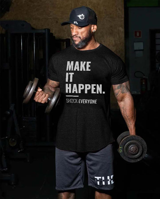 Make It Happen Printed Men's T-shirt