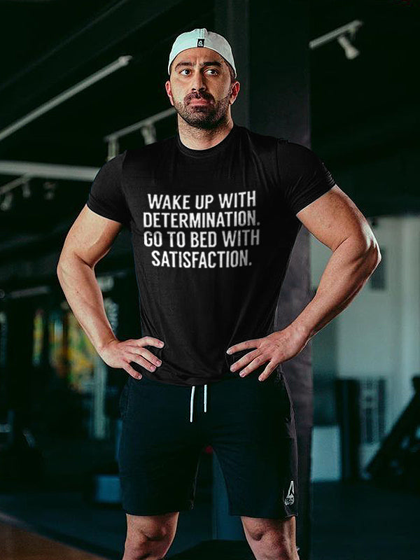 Wake Up With Determination Printed Men's T-shirt