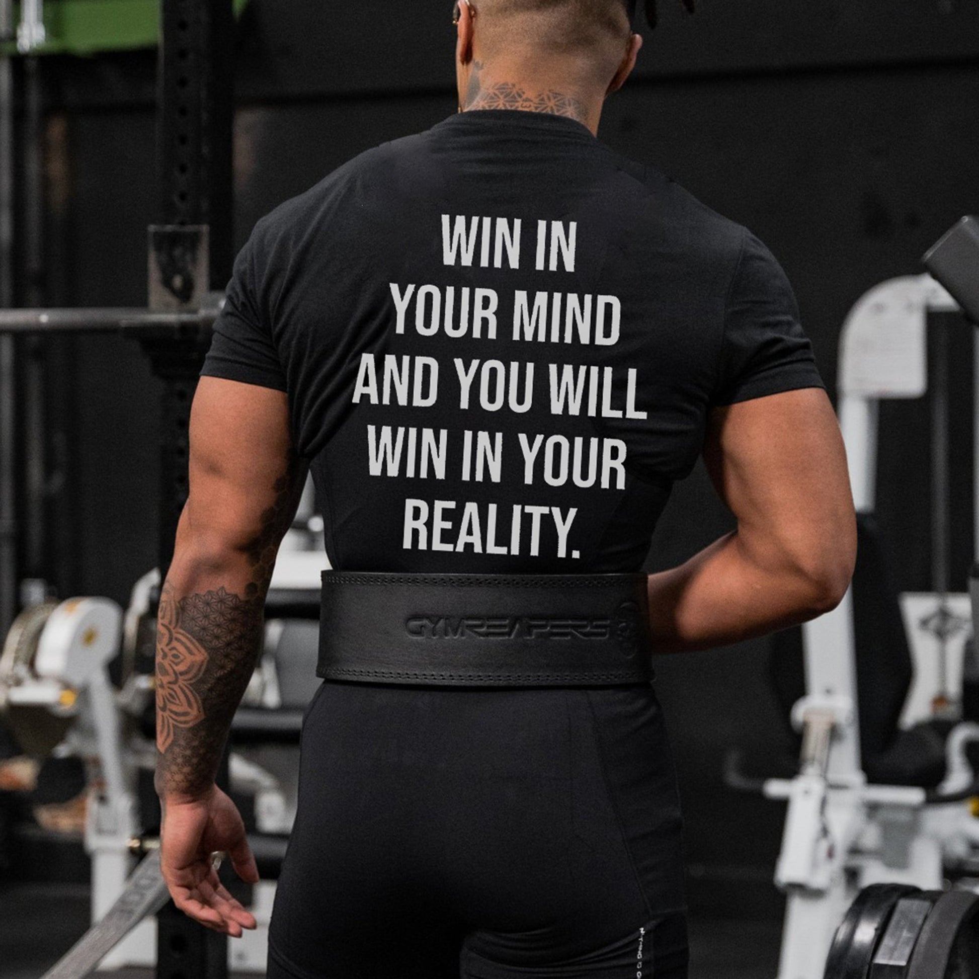 Win In Your Mind And You Will Win In Your Reallty Printed Men's T-shirt