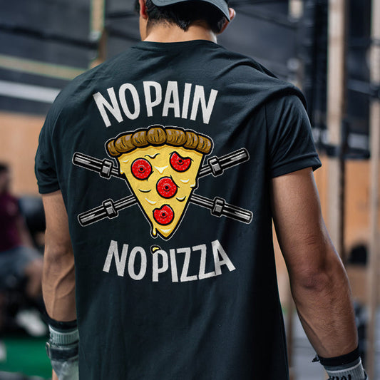 No Pain No Pizza Printed Men's T-shirt