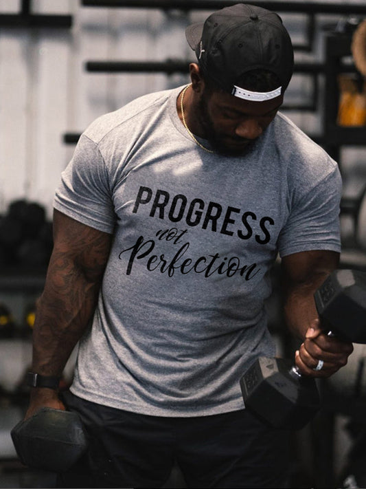 Progress Not Perfection Printed Men's T-shirt