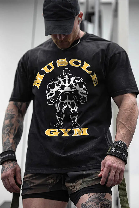 Muscle Gym Printed Men's T-shirt