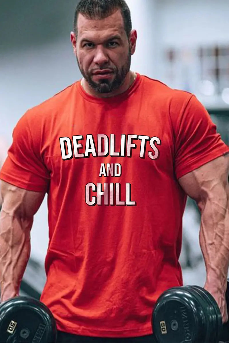 Deadlifts And Chill Printed Men's T-shirt