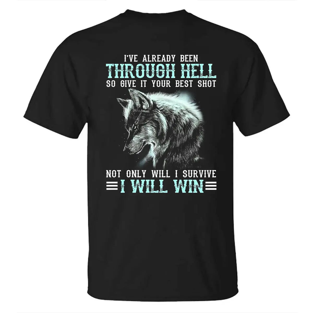 Viking I've Already Been Through Hell Printed Men's T-shirt