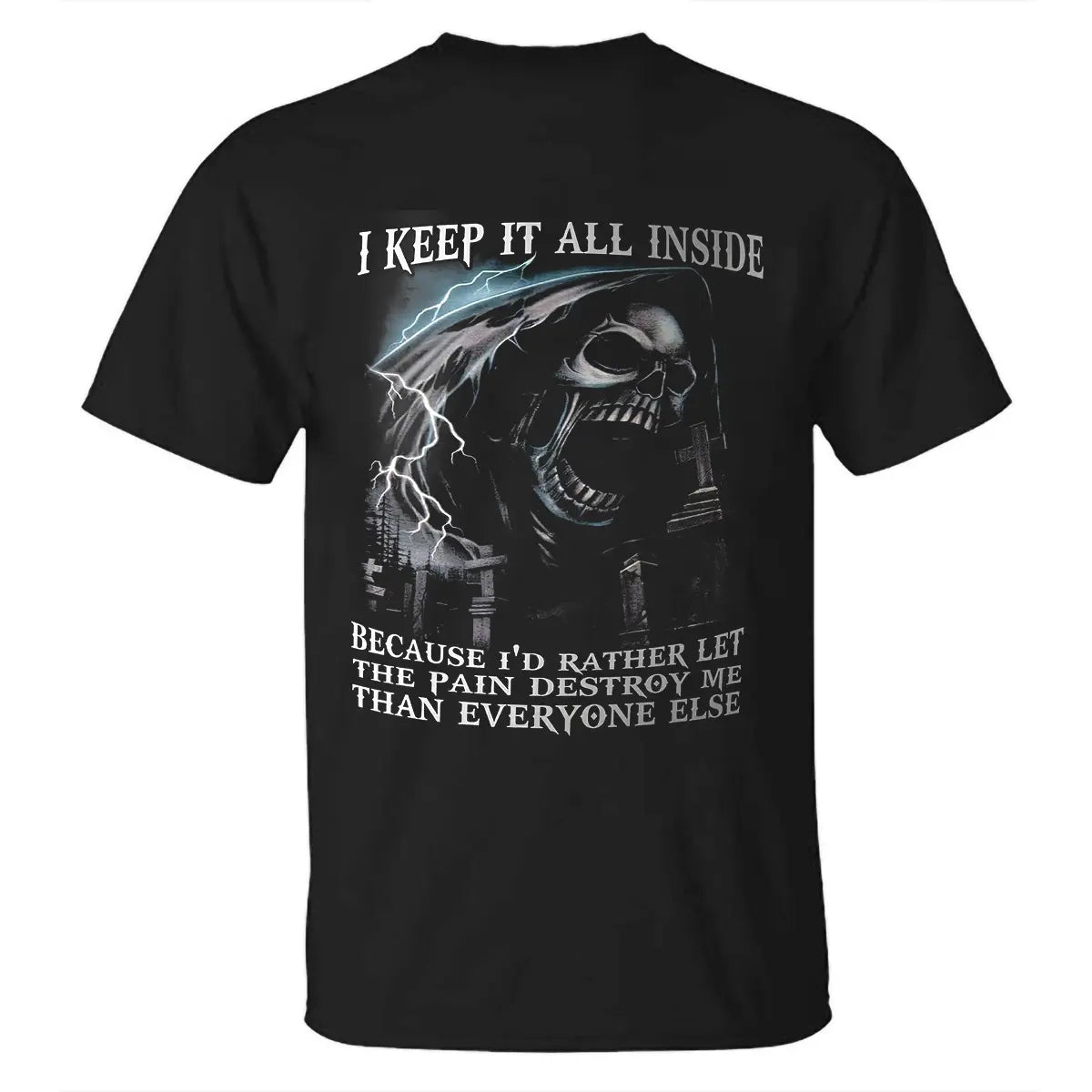 Viking I Keep It All Inside Printed Men's T-shirt