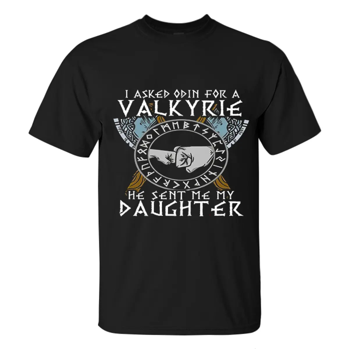 Viking I Asked Odin For A Valkyrie Printed Men's T-shirt