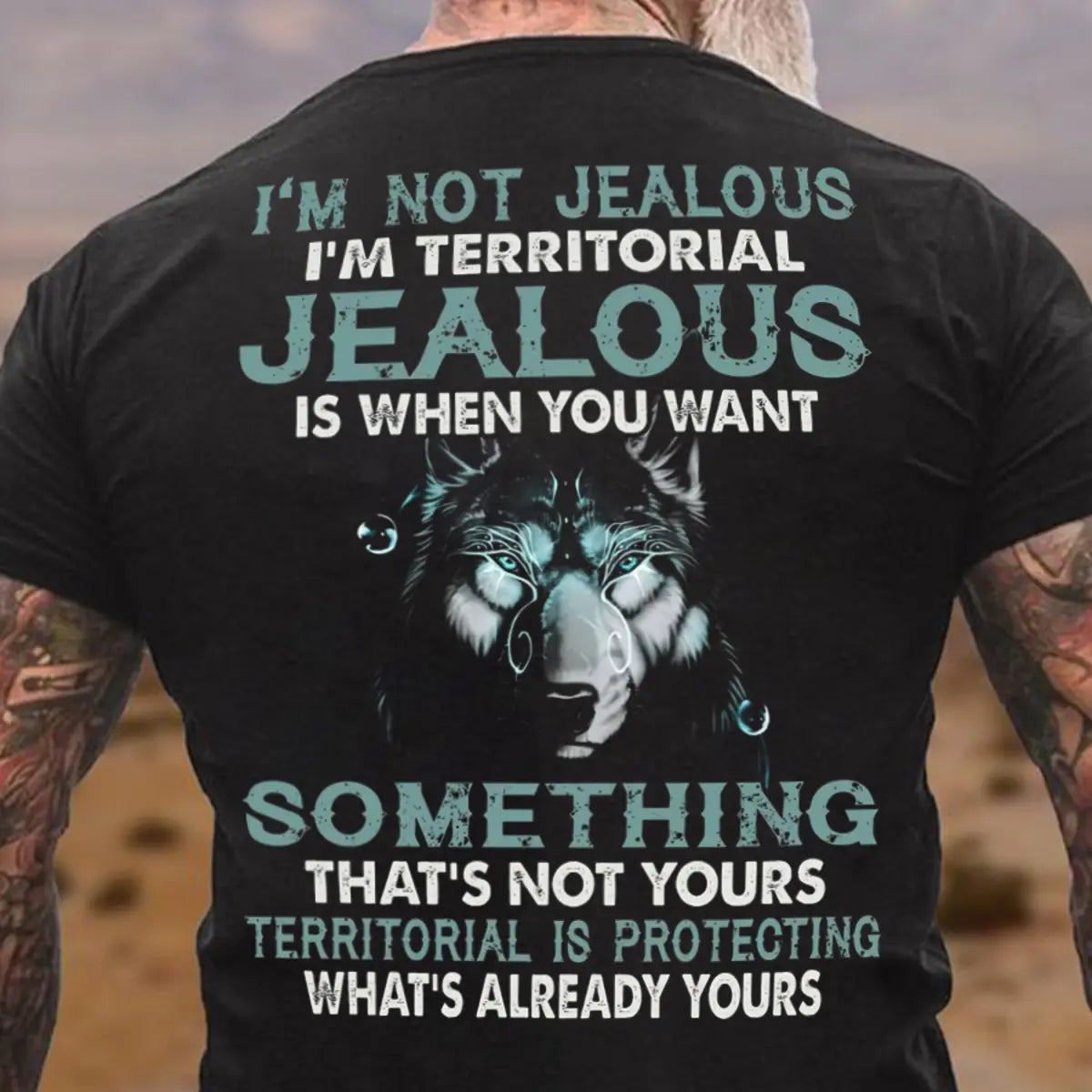 Viking I‘m Not Jealous Printed Men's T-shirt