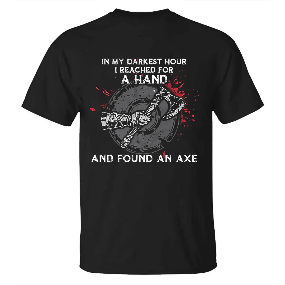 Viking In My Darkest Hour  Printed Men's T-shirt