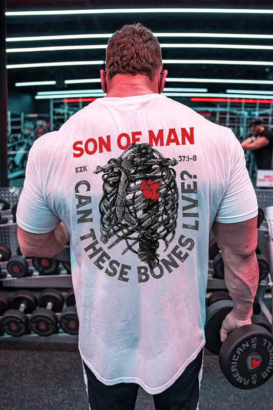 Son Of Man Can These Bones Live Printed Men's T-shirt