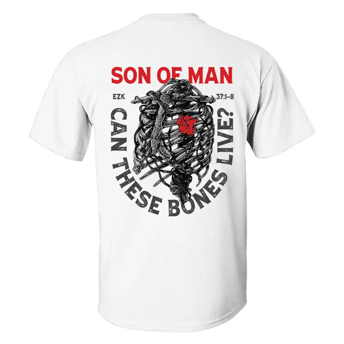 Son Of Man Can These Bones Live Printed Men's T-shirt