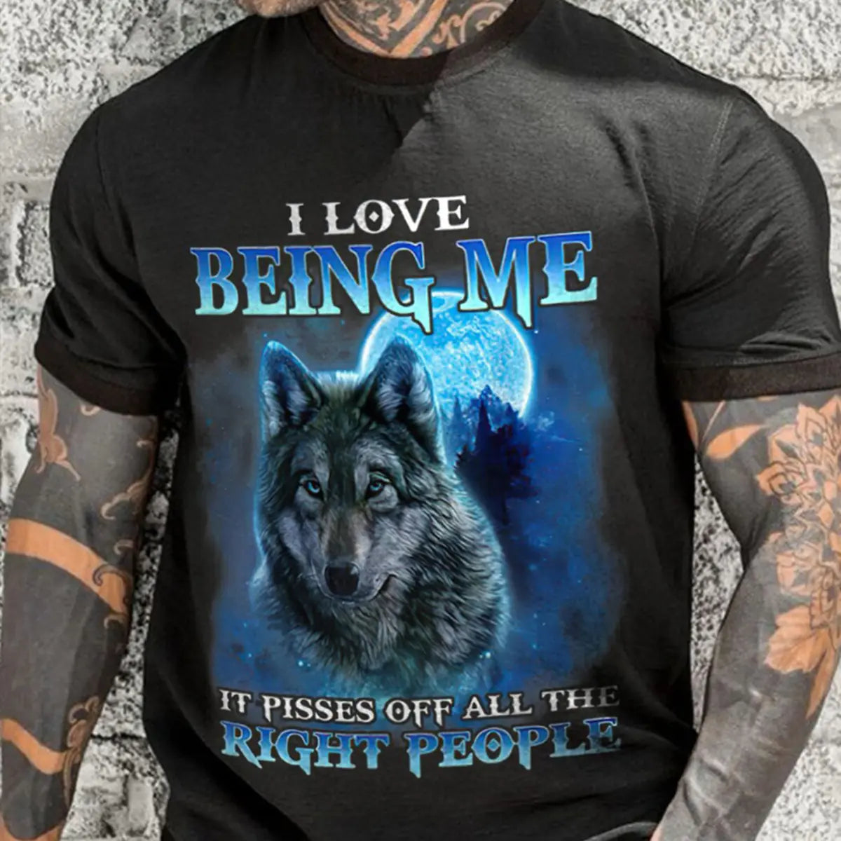 Viking I Love Being Me Printed Men's T-shirt