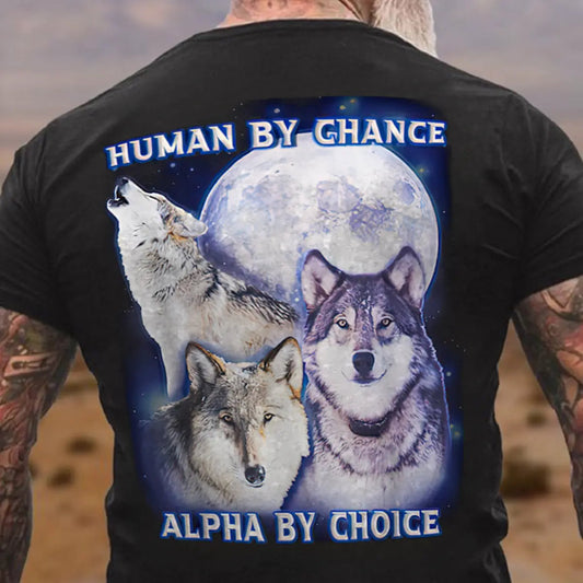 Viking Human By Chance Alpha By Choice Printed Men's T-shirt