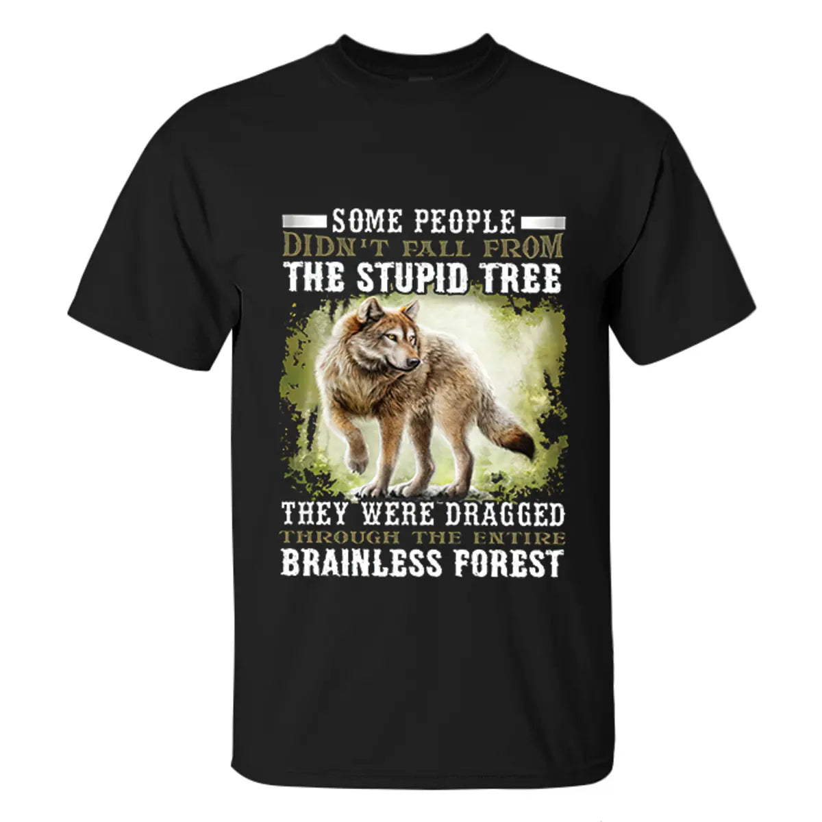 Viking Some People Didn't Fall From The Stupid Tree Printed Men's T-shirt