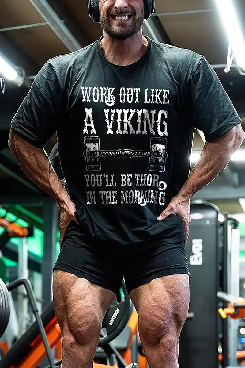 Work Out Like Printed Men's T-shirt