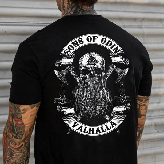 Viking Son Of Odin Printed Men's T-shirt