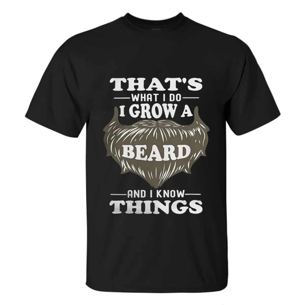 Viking That's What I Do I Grow A Beard Printed Men's T-shirt