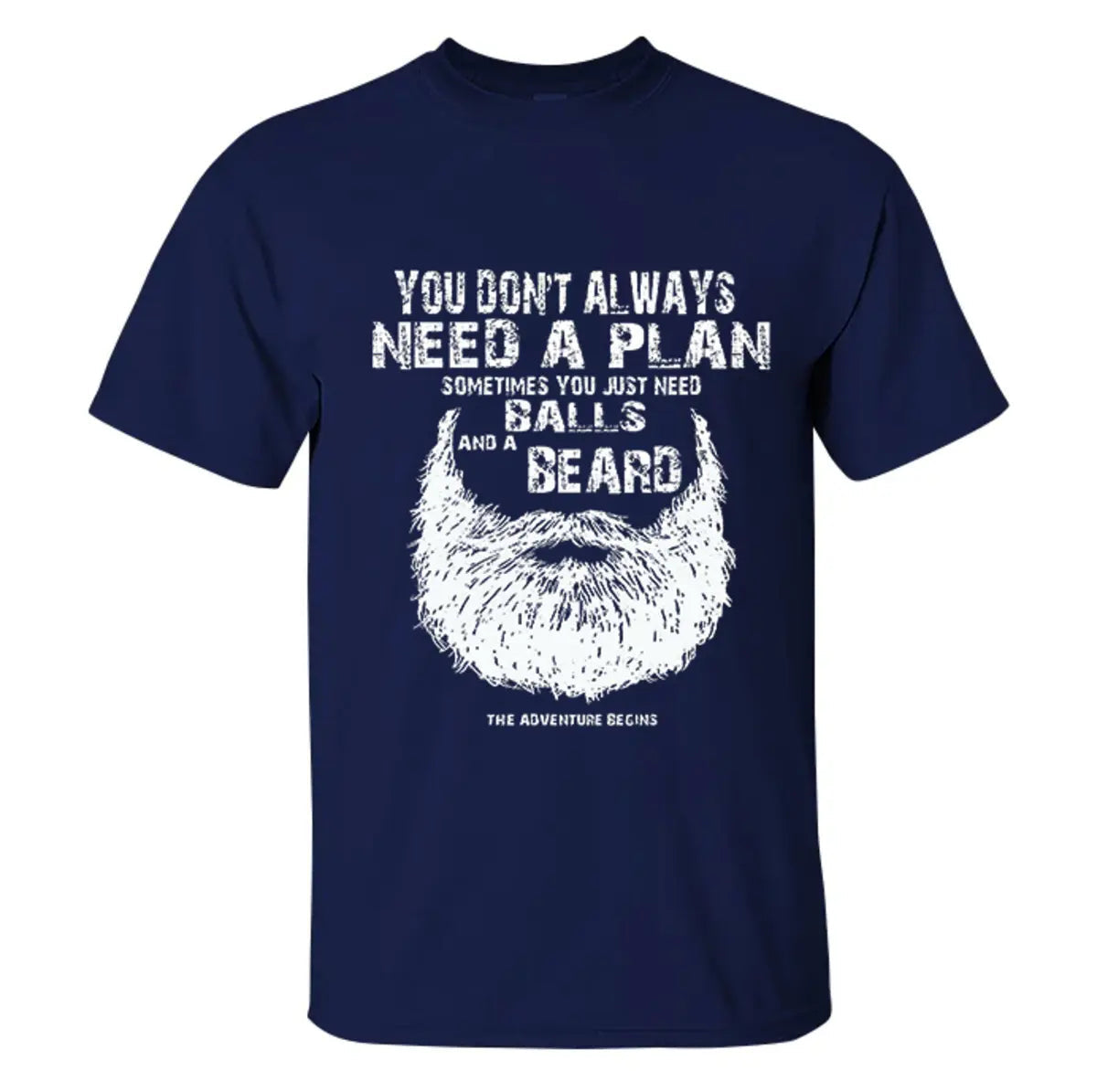 Viking You Don't Always Need A Plan Printed Men's T-shirt